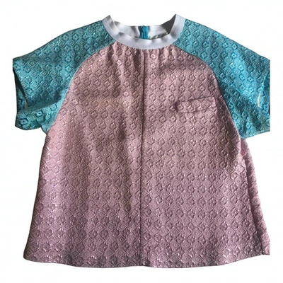 Pre-owned Marni Glitter Blouse In Pink