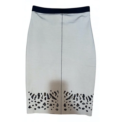 Pre-owned Murmur Mid-length Skirt In Beige