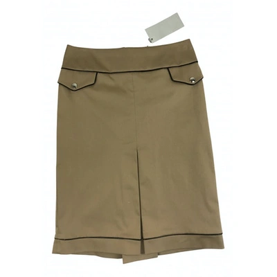 Pre-owned John Richmond Mid-length Skirt In Brown
