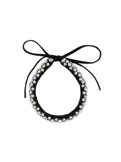 Isabel Marant Crystal-embellished Choker Necklace In Black
