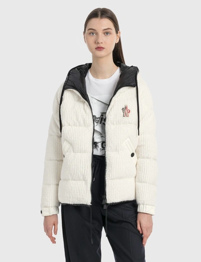 Moncler Shearling Jacket In White