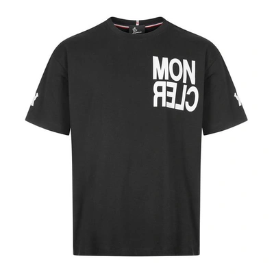 Moncler Grenoble T-shirt Maglia In Black
