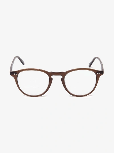 Garrett Leight Hampton Round Optical Glasses In Brown