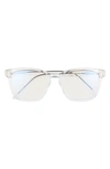 Quay Hardwire 50mm Blue Light Filtering Glasses In Gold