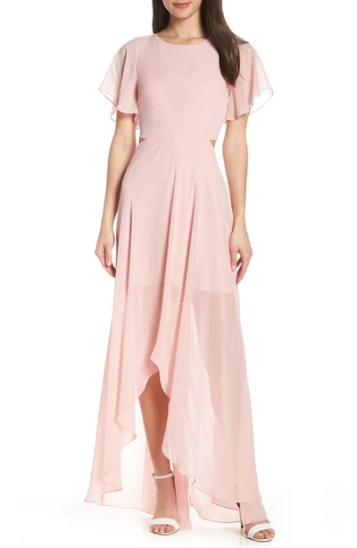 Ali & Jay Cutout Maxi Dress In Blush