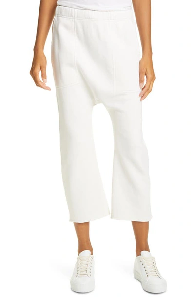 Nili Lotan Casablanca Drop-crotch Trousers In White