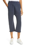 Nili Lotan Crop Sweatpants In Navy