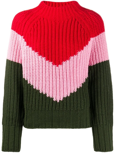 Essentiel Antwerp Bold Stripe Knit Jumper In Multicolor