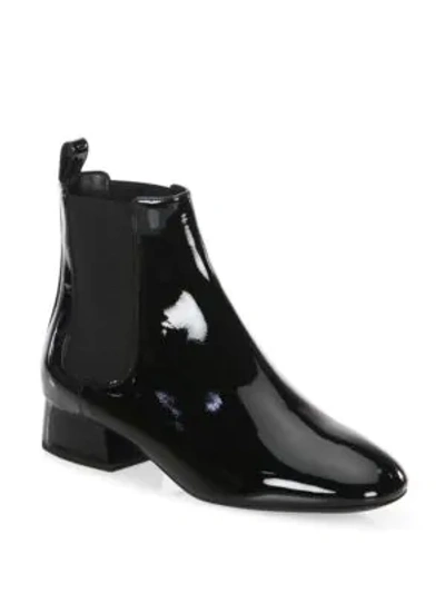 Michael Kors Park Leather Booties In Black