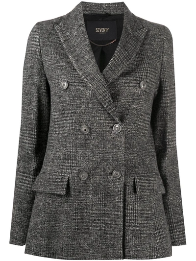 Seventy Double-breasted Wool Jacket In Grey