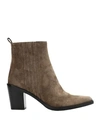 Bruno Premi Ankle Boots In Green