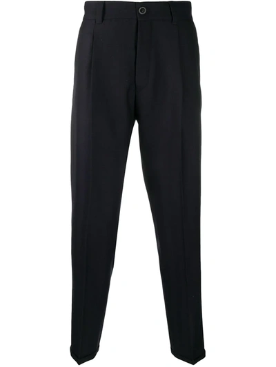 Pt01 Slim-fit Tailored Trousers In Blue