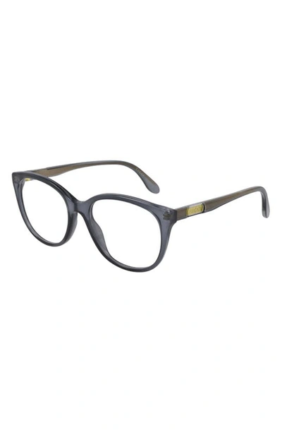 Gucci 53mm Optical Cat Eye Glasses In Milky Grey