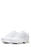 Nike Air Max Plus Iii Sneaker In White/ White/ Vast Grey