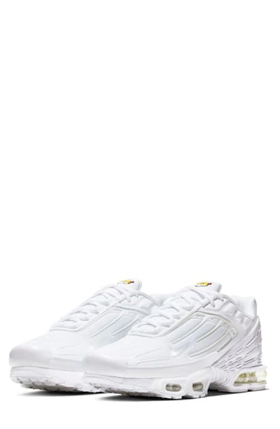 Nike Air Max Plus Iii Sneaker In White/ White/ Vast Grey