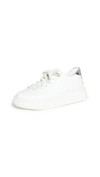 Vince Women's Rhea Leather Platform Sneakers In White