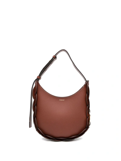 Chloé Small Darryl Shoulder Bag In Brown