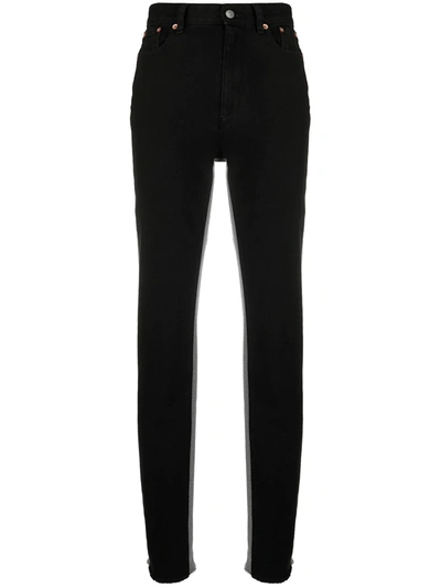 Mm6 Maison Margiela Tight Cotton Trousers In Black