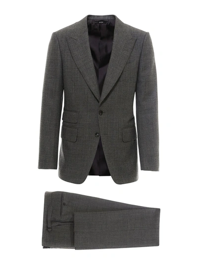 Tom Ford Wool Suit In Grey