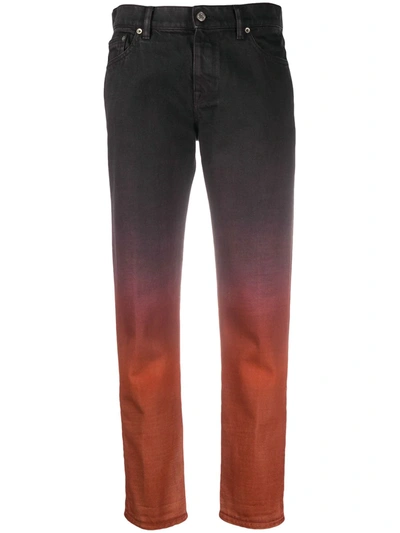 Golden Goose Ombré-effect Denim Jeans In Black