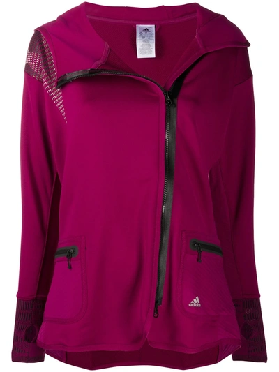 Adidas Originals Cold.rdy Prime Zip-up Jacket W/ Hood In Purple