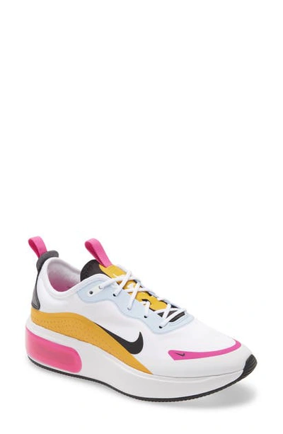 Nike Women's Air Max Dia Low-top Sneakers In White/ Black/ Pollen Rise