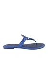 Tory Burch Miller Medallion Slide Sandals In Nautical Blue
