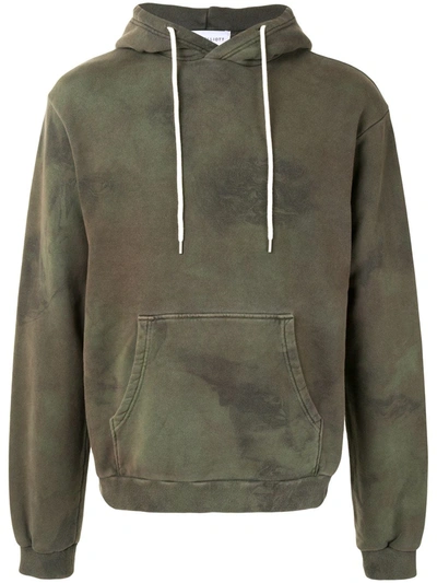 John Elliott Faded Tie-dye Hoodie In Green