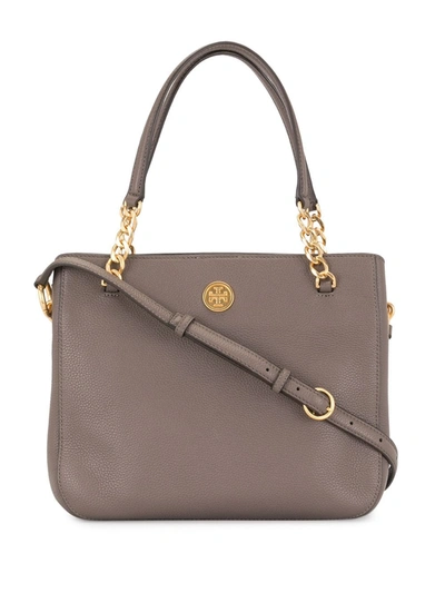 Tory Burch Chain-link Strap Tote Bag In Brown