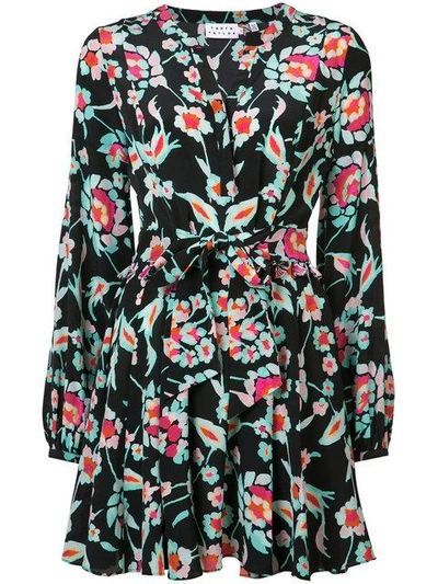 Tanya Taylor Tie Waist Floral Dress