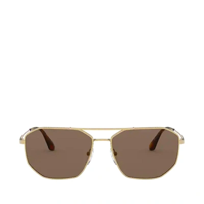 Prada Pr 64xs Gold Male Sunglasses - Atterley In Brown