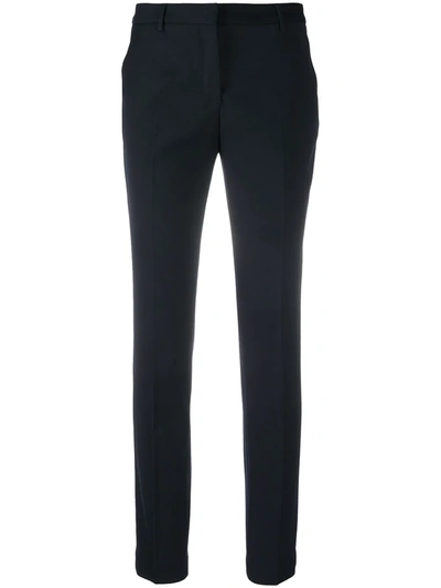 Tonello Blue Stretch Wool Trousers