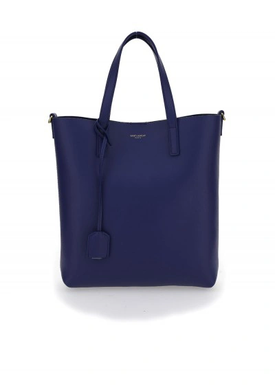 Saint Laurent Shopping Bag In Saphir Blue