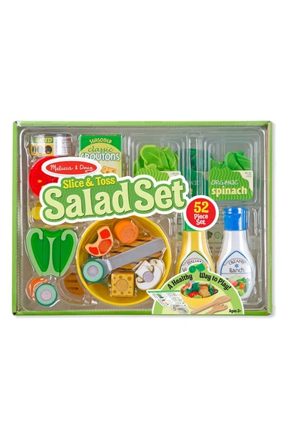 Melissa & Doug Babies' Slice & Toss Salad Set In Green