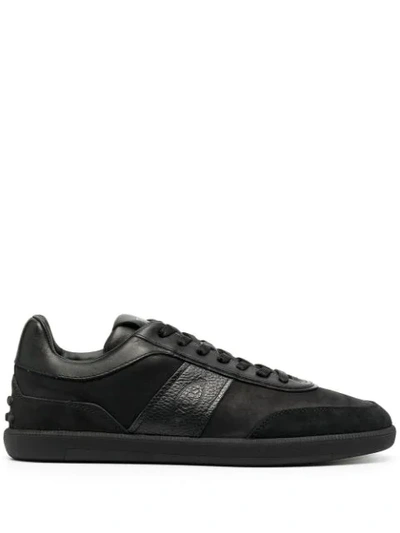 Tod's Low-top Lace-up Sneakers In Black