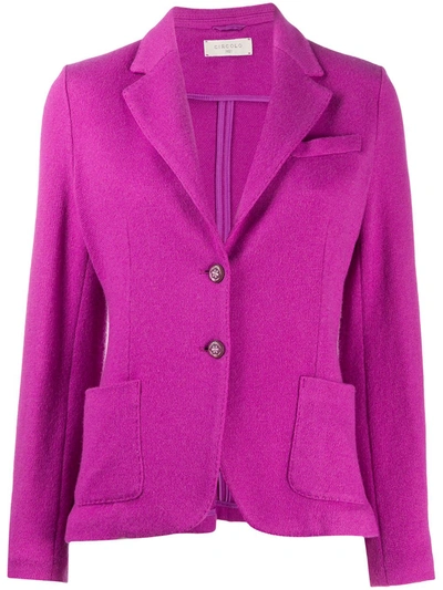 Circolo 1901 Knitted Blazer Jacket In Pink