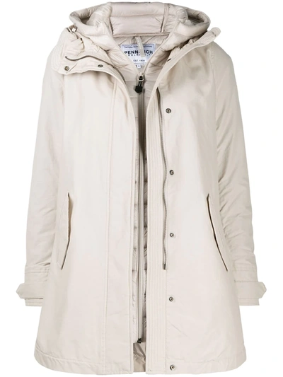 Woolrich Multi-layer Padded Coat In Neutrals