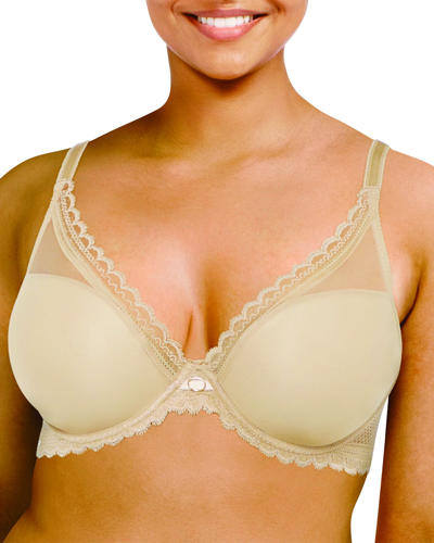 Chantelle Parisian Allure Plunge T-shirt Bra In Ultra Nude