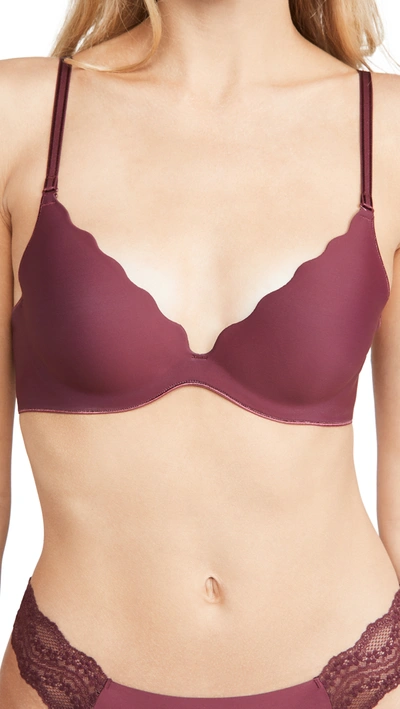 B.tempt'd By Wacoal B.wow'd Convertible Push-up Bra In Windsor Wine