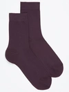 Falke Cotton Touch Socks In Violet Onyx