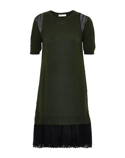 Adeam Short Dresses In Dark Green