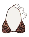 Ganni Bikini Tops In Light Brown