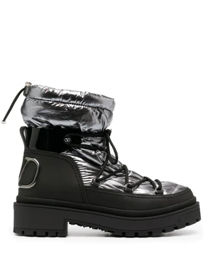 Valentino Garavani Trekkgirl Winter Boots In Black