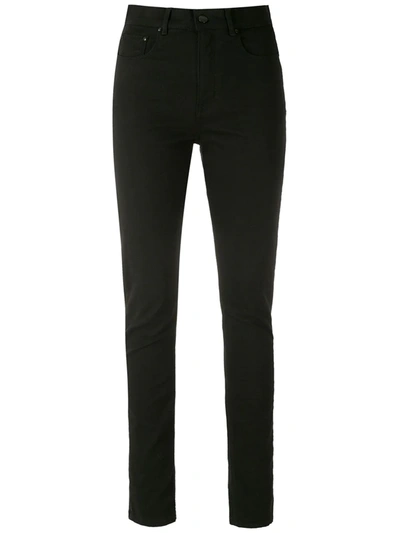 Amapô High Rise Skinny Trousers In Black