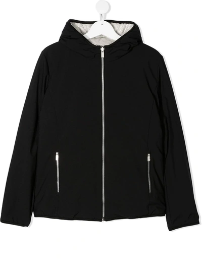 Ciesse Piumini Junior Teen Reversible Hooded Jacket In Black