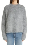 Totême Biella Alpaca Blend Sweater In Grey Melange