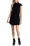 1.state Flutter Sleeve Drop Waist Knit Dress In Black