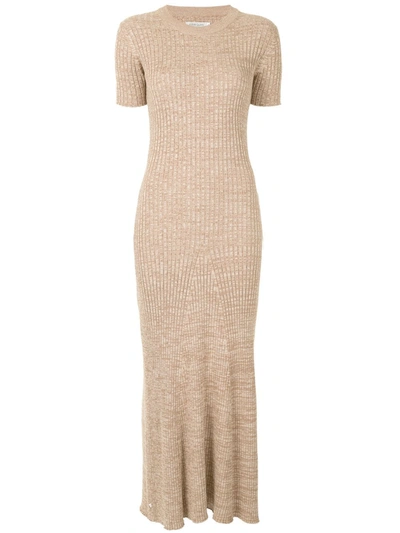 Anna Quan Women's Korina Jersey Turtleneck Maxi Dress In Brown