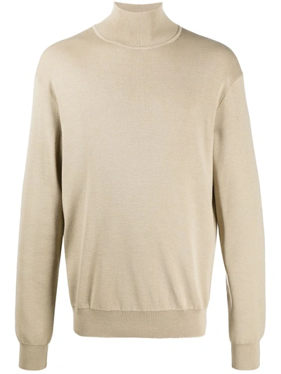 Jil Sander High Neck Jumper In Neutrals