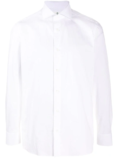 Borrelli Plain Classic Shirt In White